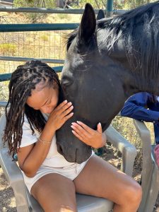 Couples Retreat Participant with Equestrian Therapy